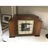 A Haller mantle clock, art deco style,