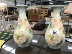 A pair of Sanford ware pottery vases