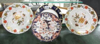 4 assorted Royal Crown Derby plates.