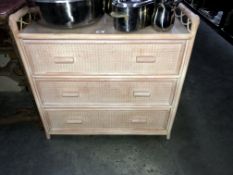 A pink loom bedroom chest of drawers