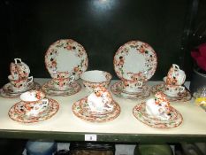 A vintage 36 piece tea set