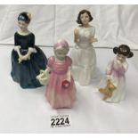 4 Royal Doulton figures