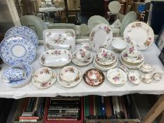 A mixed lot of Royal Crown Derby china including tea ware and miniatures with patterns,
