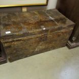 A Victorian skin covered trunk.