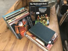 A quantity of books on woodworking etc.