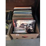 A quantity of LP records and 45 rpm records
