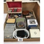 A box of costume jewellery