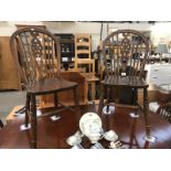 4 wheelback dining chairs