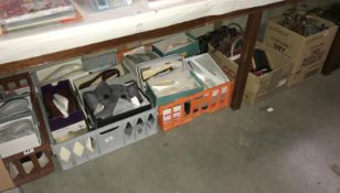 A large quantity of boxed shoes (some new),