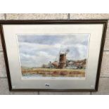 A limited edition and numbered print of Cley Mill,