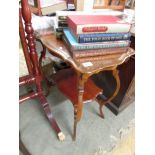 A mahogany occasional table.