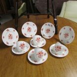 A 12 piece Royal Crown Derby tea set.