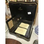 A Remy Martin cognac brandy box with key
