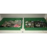 2 trays of costume jewellery