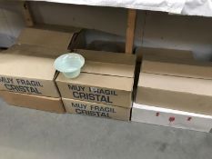10 boxes of assorted glass lampshades (over 50 shades)