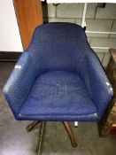 A vintage swivel chair