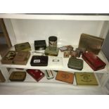 A good collection of over 20 tobacco/cigarette boxes & tins including Dunhill box, Black Cat,