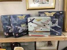 4 Corgi Aviation Archive RAF model aeroplanes - AA35001 Gloster Meteor F.Mk.