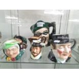 7 character jugs including Royal Doulton, Beswick, Lancaster etc.