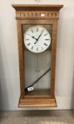 A modern oak London clock Company Westminster/Whittington wall clock