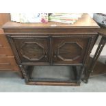 A 1930's oak cabinet