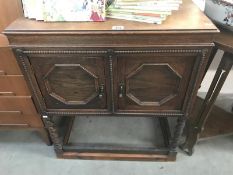 A 1930's oak cabinet