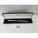 A hall marked silver-handle letter opener in case.