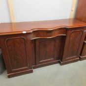 A Victorian mahogany pedestal sideboard.