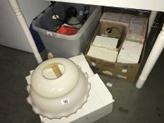 A quantity of wall & ceiling lamps