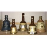 5 Bells Scotch whisky bells with contents