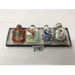 4 Chinese scent bottles