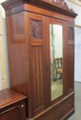 A Victorian mahogany wardrobe.