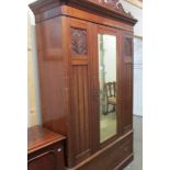 A Victorian mahogany wardrobe.