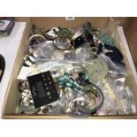 A box of costume jewellery