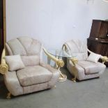 A superb quality imitation elephant tusk 3 piece suite.