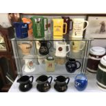 22 assorted breweriana water jugs by a variety of manufacturers including, Beswick, Wade etc.