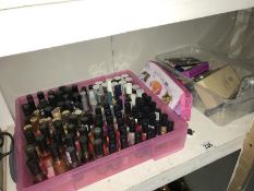 A large quantity of nail varnish etc.