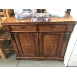 A Victorian inlaid sideboard A/F