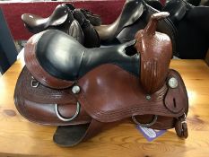 A Western saddle