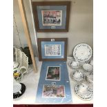 2 framed & glazed prints & 4 others