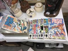 A collection of approximately 54 issues of Marvel Alpha Flight comics