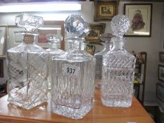 7 glass decanters