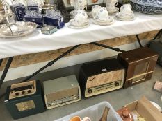 4 vintage radios