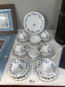 A Ridgway Royal Vale porcelain tea set