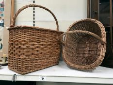 A2 wicker shopping baskets