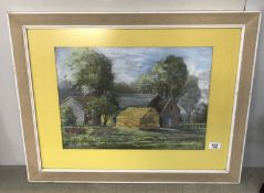 A watercolour of Barford Farm, Warwickshire by George & Brice,