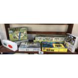 3 Poca railway accessory model kits, an Airfix Victors VC10 kit,
