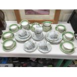 A quantity of Paragon soup bowls & saucers & a Perugina tea set