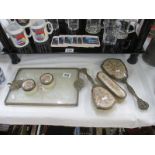 A 6 piece vintage dressing table set a/f