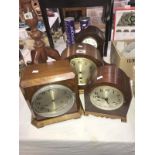 3 old mantel clocks for repair and 1 other